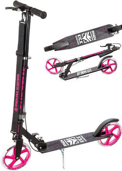 Raven Straight Scooter mit Handbremse 200mm black/pink