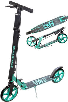 Raven Straight Scooter mit Handbremse 200mm black/mint