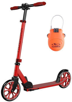 Hudora Scooter Up 200 inkl. Kabelschloss rot