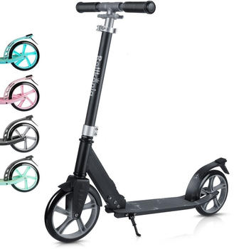 Rollk&ouml;nig Scooter f&uuml;r Kinder ab 5 Jahren, faltbar black/grey