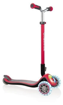 Globber Elite Prime mit Leuchtrollen rot