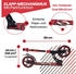 Six Degrees Aluminium Scooter 205 mm rot
