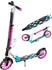 Raven Klappbarer Scooter mit Klingel. Flaschenhalter. Galaxia Schwarz/Pink schwarz/blau/rosa