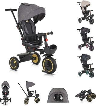 byox Orion faltbar Kinderdreirad gelb
