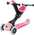 Globber Go Up Deluxe Lights pastel rosa