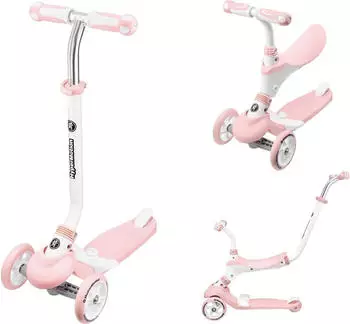 HyperMotion 5-in-1 Kids Scooter pink