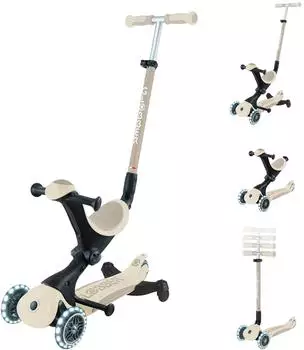 Globber Go Up Deluxe Lights Eco 360 taupe
