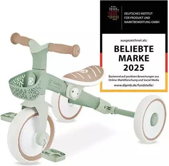Globber Trike Learning 2 in 1 Plus Eco sage