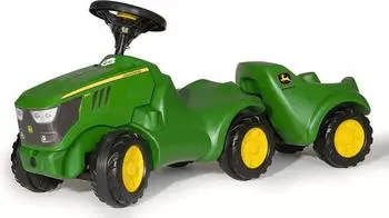 Rolly Toys Babyrutscher Minitrac John Deere 6150R mit Anh&auml;nger
