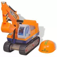 vidaXL 100089 Aufsitzbagger Kunststoff Gelb