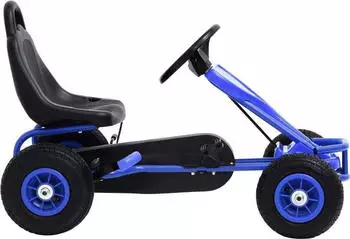 vidaXL Pedal Go-Kart mit Luftreifen blau