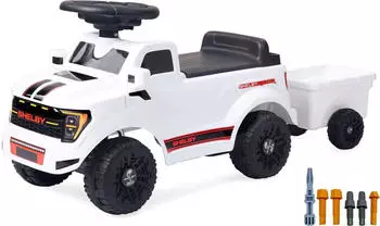 Jamara Rutscher Shelby Ford F-150 Raptor mit Anh&auml;nger weiss