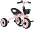 AIYAPLAY Dreirad mit Fahrradkorb 2-5 Jahre rosa