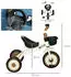 AIYAPLAY Dreirad mit Fahrradkorb 2-5 Jahre beige