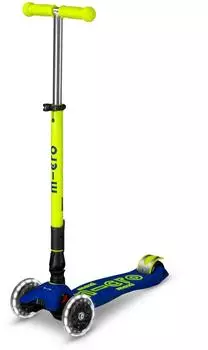 Micro Mobility Kinderscooter Maxi Foldable blau/gelb