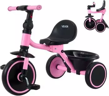 VEVOR Kinderdreirad klappbar, verstellbarer Sitz, 2&ndash;5 Jahre (XG5507)