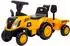 Jamara Rutscher Caterpillar Traktor mit Anhänger gelb 2in1