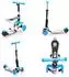 Lorelli Smart 2-in-1 Kinderroller, PU-Räder leuchtend, klappbar, hellblau