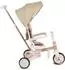 byox Tricycle Compacto 4-in-1 Dreirad, klappbarer Schiebegriff, EVA, beige