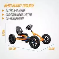 Berg 24.20.60.03, Berg Buddy Gokart - orange