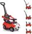 Moni Rider 308 Rutschauto 2 in 1, rot, Kunststoff, Unisex (Rider 308)