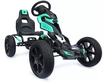 Generisch Gro&szlig;er Gokart mit Pedalen und Schaumreifen t&uuml;rkis