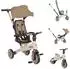 byox Juno Dreirad 4-in-1 mit Schiebegriff und Sonnendach, beige (112023)