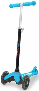 Jamara KickLight Scooter 3 R&auml;der, LED, h&ouml;henverstellbar, blau (461651)