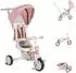 byox Compacto 4-in-1 Dreirad klappbarer Schiebegriff, EVA, rosa