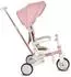 byox Compacto 4-in-1 Dreirad klappbarer Schiebegriff, EVA, rosa