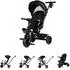 Chipolino Max Sport Dreirad 2-in-1, Sitz umkehrbar, schwarz gemustert (TRKMS02601NO)