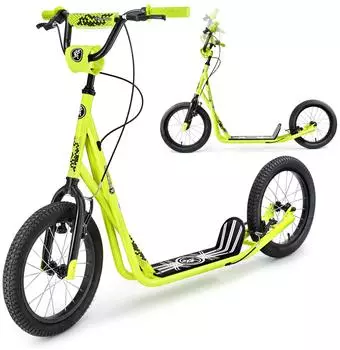 HyperMotion Runkie City Scooter 16 Zoll Luftreifen, gelb