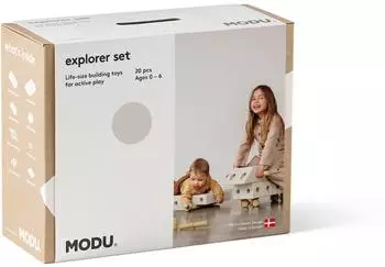 Modu Explorer-Set Spielcenter sand grey / honey yellow (M-SET-EXP-SG-HY)