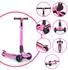 byox Lamborghini Kinderroller 3 Räder, klappbar, LED, pink (108429)