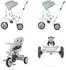 Chipolino Marathon 2in1 Dreirad mit Dach, umkehrbarer Sitz, grau (TRKMRT02403AS)