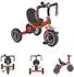 Moni Bonfire Dreirad EVA-Reifen, LED-Licht, rot, Kinder