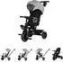 Chipolino Tricycle Max Sport 2-in-1 Dreirad, Becherhalter, umkehrbarer Sitz, grau/schwarz (TRKMS02602CH)