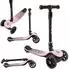 Momi SAN Kinderroller 3 Räder 2-in-1, faltbar, LED-Räder, verstellbarer Lenker