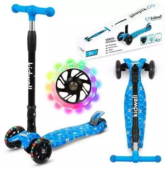 Coil VENTO Dreirad-Kinderroller h&ouml;henverstellbar, LED-R&auml;der, 3&ndash;8 Jahre
