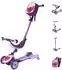 Hudora 4-in-1 Kinder-Scooter Monster-Design, LED-Räder, lavendel (11058)