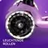 Micro Mobility Maxi Micro Deluxe Glow+ LED Kinderroller, leuchtend lila