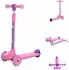 Lorelli Tamtam Kinderroller 3 Räder, höhenverstellbar, Leuchträder, rosa