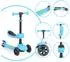 Moni Lamborghini Kinderroller 2-in-1 Laufrad, klappbar, blau