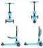 Moni Lamborghini Kinderroller 2-in-1 Laufrad, klappbar, blau