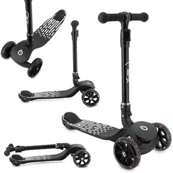 Momi SAN 2-in-1 Kinderroller 3-Rad, klappbar, LED-R&auml;der (HULA00016)