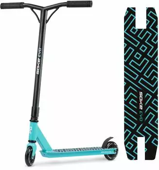 SOKE Evo Stunt Scooter Aluminium-Deck hellblau ABEC-9 (1614)
