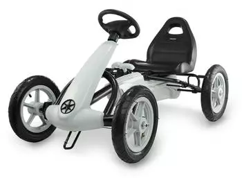 HyperMotion EVOQUE Pedal-Gokart f&uuml;r Kinder 5-8 Jahre, grau (EVOQUE)