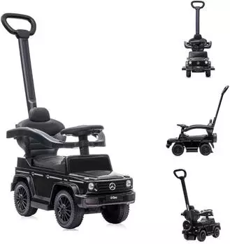 Lorelli Mercedes Benz G350 Rutschauto mit Schubstange, Musikfunktion, schwarz