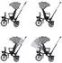 Chipolino Tricycle Urban Dreirad, klappbar, Lenker mit Licht, Sitz drehbar (TRKUB02502AN)