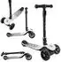 Momi SAN 2-in-1 Kinderroller 3-Rad, klappbar, LED-Räder, höhenverstellbar 60/66/72cm